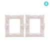 2Pcs 1/12 Mini Resin Photo Frame Dollhouse Miniature Accessories Simulation Furniture Model Toy for Children Doll House Decor