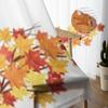 Autumn Maple Leaves On Branches Sheer Curtains For Living Room Window Transparent Voile Tulle Curtain Bedroom Drapes Home Decor