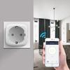 Tuya WIFI Smart Plug Voice Control EU Smart Socket Adapter Smart Life App Outlet Work With Alexa Google Home