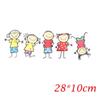 Vinyl Funny Children Boy Girl Window Decal Cute Kids Family Car Sticker