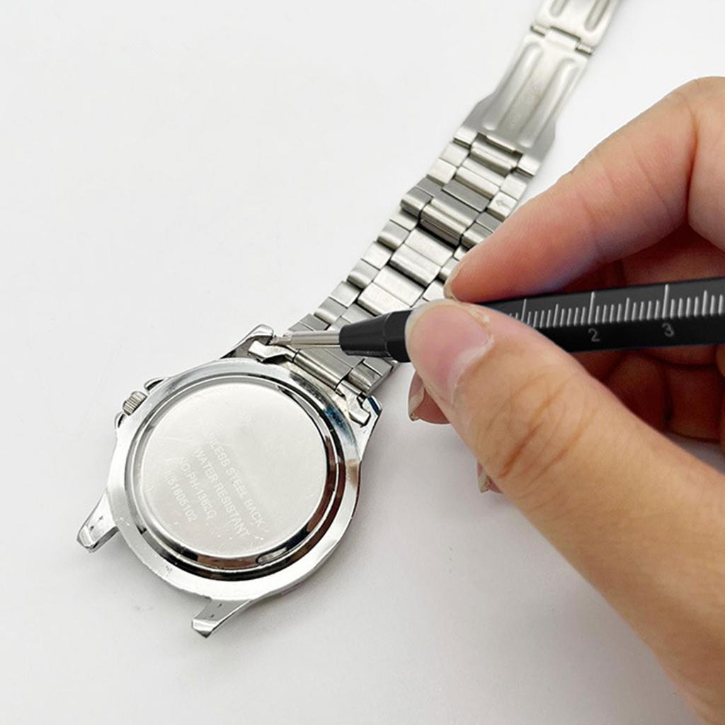 Carbon Steel Watch Band Removal Tool with Scale Easy Installation and Disassembly, Multipurpose Watch Strap Repai