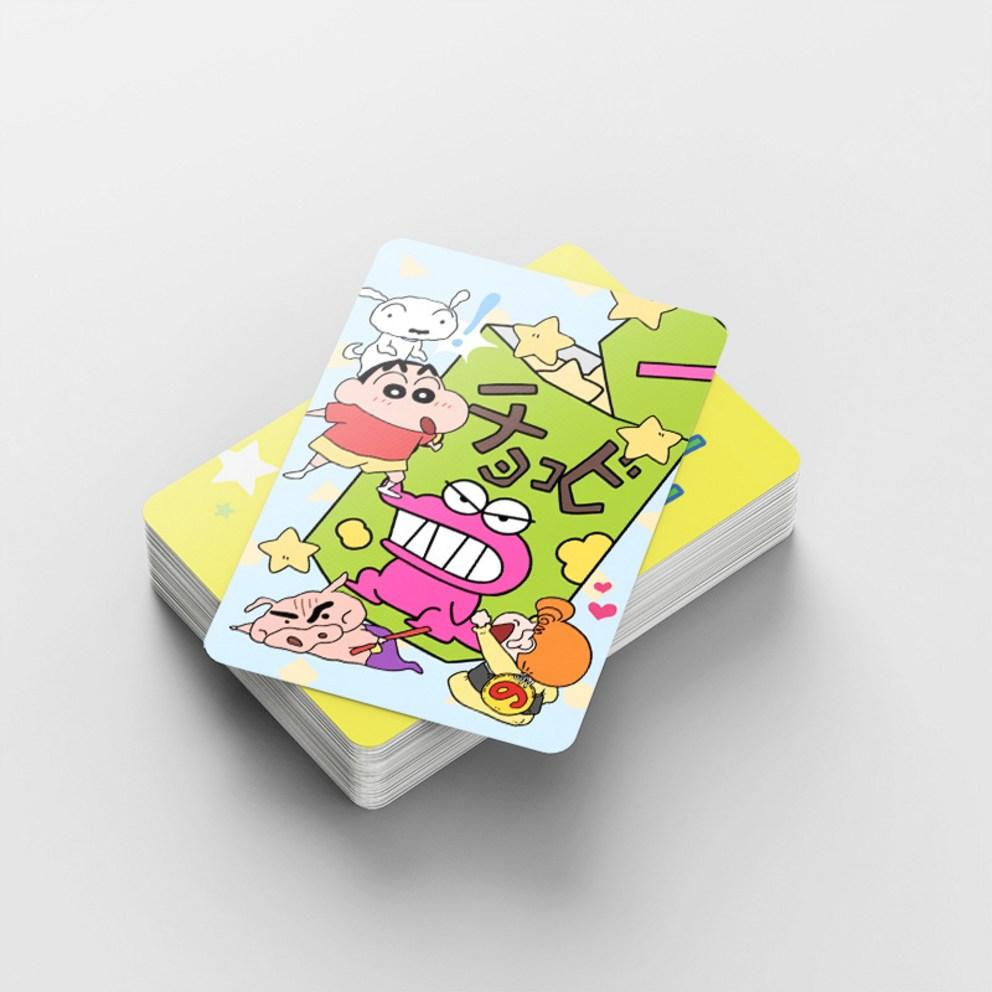 Crayon Shin-chan Photocard Goods LOMO Photocard 60pcs + Mini Sticker 32pcs
