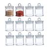 KMwares 12-Piece 3 Oz Small Mini Premium Quality Glass Storage/Spice Jars with Airtight Lids for Kitchen/Bathroom Organizers, Canisters, Food Storage,