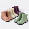 Urban Fashion Short Boots Heightened Thick-soled Waterproof Rain Boots Short Women's Boots Non-slip Rubber Shoes Water Boots Water Shoes