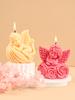 3D Rose Angel Scented Candle Silicone Mold DIY Flower Wings Boy Angel Handmade Soap Molds Gypsum Resin Ornament Home Decor Gift