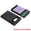 4x18650 Battery Charge Storage Box 5V 2A Dual USB Type C DIY Power Bank Case Charging Case for 4x18650 Li-ion Batteries