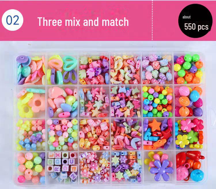 Children's DIY Beaded Bracelet Kit - Educational Handmade Craft for Girls