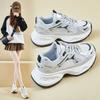 New Dad Shoes for Women In Spring Student Sports Running, Leisure Thick Sole Height-enhancing Street Shot