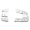 7Pcs Steering Wheel Button Cover For BMW 5 6 7 GT F01 F02 F06 F07 F10 F12 Chrome Steering Wheel Switch Button Cap ABS