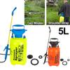 2/5L Garden Sprayer Watering Air Pump Spray Plants Garden Irrigation Tools Sprinkler Watering Can With Spray Gun &Shoulder Strap