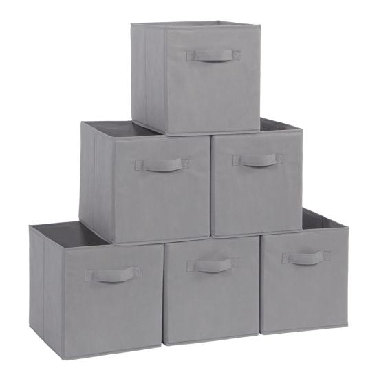 Fabric Storage Cube with Handle Large Capacity Easy Access Foldable Heavy-Duty Toys Clothes