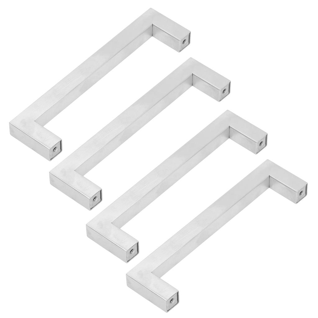 4Set Cabinet Handles 201 Stainless Steel Cupboard Pulls for Furniture Doors Desk Drawers12x12x96