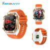 Rainbuvvy KR80 Rugged Smart Watch 2.0Inch Screen Bluetooth Call Altitude Barometric Pressure Compass Heart Rate Sleep Monitoring Outdoor Sports Watch
