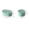Round Soap Dishes Tray Creative Bathroom Shower Gadgets with Lid Soap Container  Household