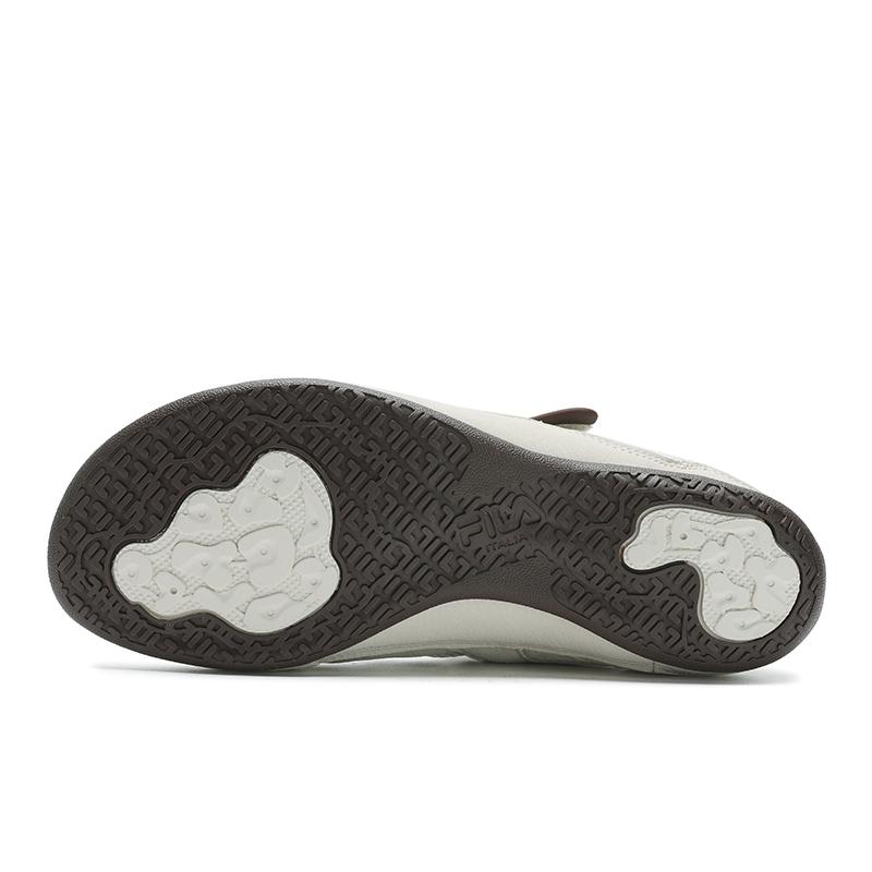 Fila Step Color Stone Shoes Retro Sports Versatile Fashion Comfortable Wear-Resistant Low-Top Casual Shoes Women Sneaker White Brown F12W532152F-BI