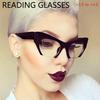 Fashion Cat Eye Women Cat Eye Anti Blue Light Reading Glasses+1.0+1.5+2.0+2.5+3.0+3.5+4.0