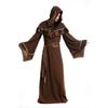 Halloween Retro Medieval Wizard Cosplay Costume Men's Carnival Party Vintage Mage Robe Set Religious Priest Men's Clothing