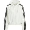 3-Stripes Series Striped Design Sports Casual Hoodie Jacket Women Jackets White JW4644