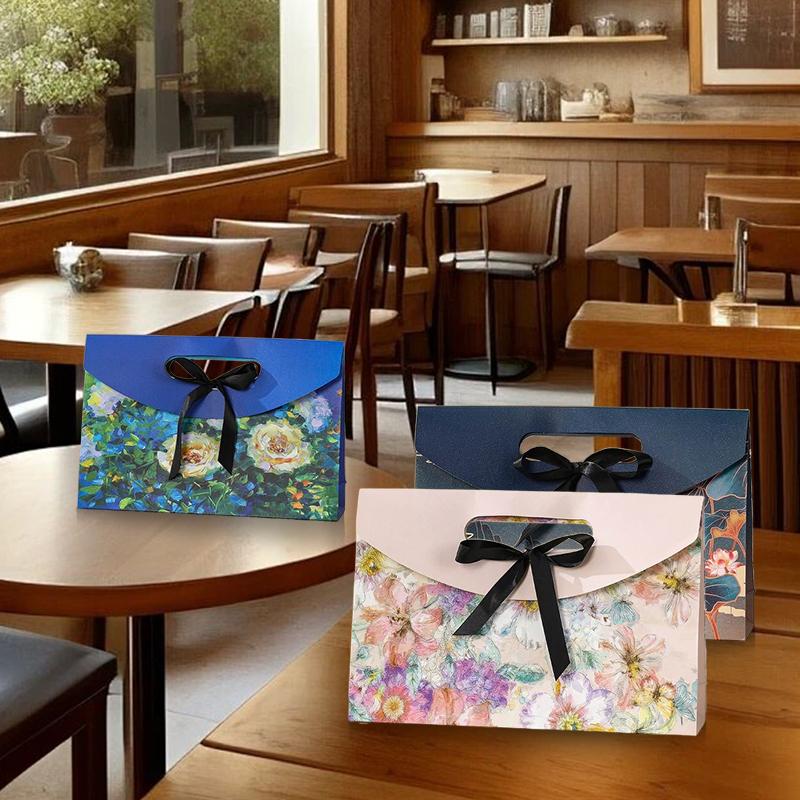 1Pc Gift Box Party Supply Bow Envelope Gift Box Bow Envelope Gift Carton Premium Feel Paper Gift Box Gift Multicolor