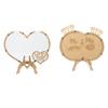 Wedding Guest Book Wooden Unique with 100pcs Hearts Wedding Guest Book Drop Box for Wedding Receptio