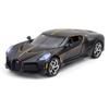 1/24 Scale Bugatti Voice of The Night Alloy Metal Diecast Car Model,  Pull Back Vehicle with Sound and Light Doll Toy Model Gift for Children