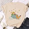Unisex The Little Prince Tee Women T-shirts Harajuku Tshirt Girl Clothing  Aesthetic Clothes and Dudu T Shirt Women Comic T-shirts