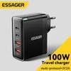 Essager 100W USB Type C Charger 65W PD Quick Charge4.0 3.0 Type-C Fast Charging For iPhone 14 13 12 Xiaomi Macbook 13 Pro Laptop