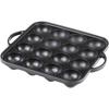 Wahei Freiz Authentic Cast Iron Takoyaki 16 for IH and Portable Crispy On the Soft On the Original Yakiyaki Plate, Holes, Stoves, Outside, Inside,