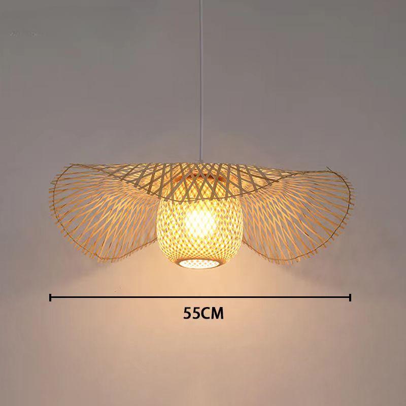 Chinese Style Bamboo Pendant Lights Creative Tatami Lights Lamp for Dining Room Restaurant Hanglamp E27 Suspension Luminaire
