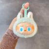Cartoon Labubu Plush Keychain Kawaii Stuffed Doll Toys Backpack Pendant Decoration Accessories Car Keyring Birthday Gifts