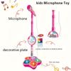 New Children's Microphone with Stand Simulates Standing Karaoke Song Music Toy Boy Girl Birthday Christmas Gift