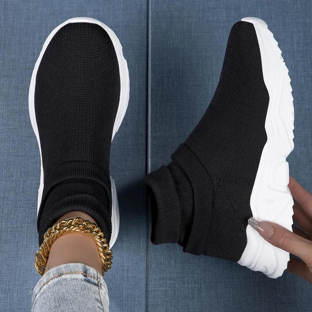 Snwakers Women Shoes Women Leisure One Legged Lightweight High Top Women's Shoes