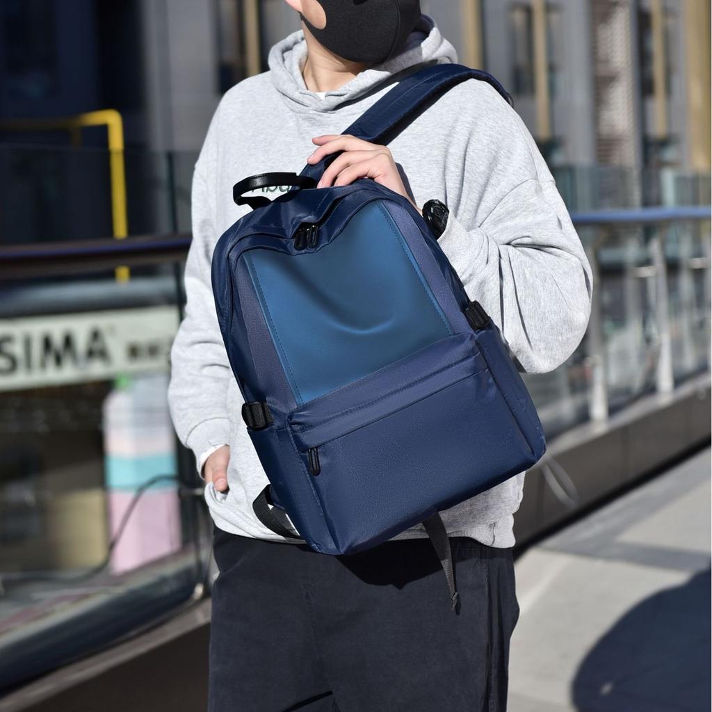Men's Backpack Fashionable Casual Large Capacity Backpack Male Junior and Senior High School Students' School Bag