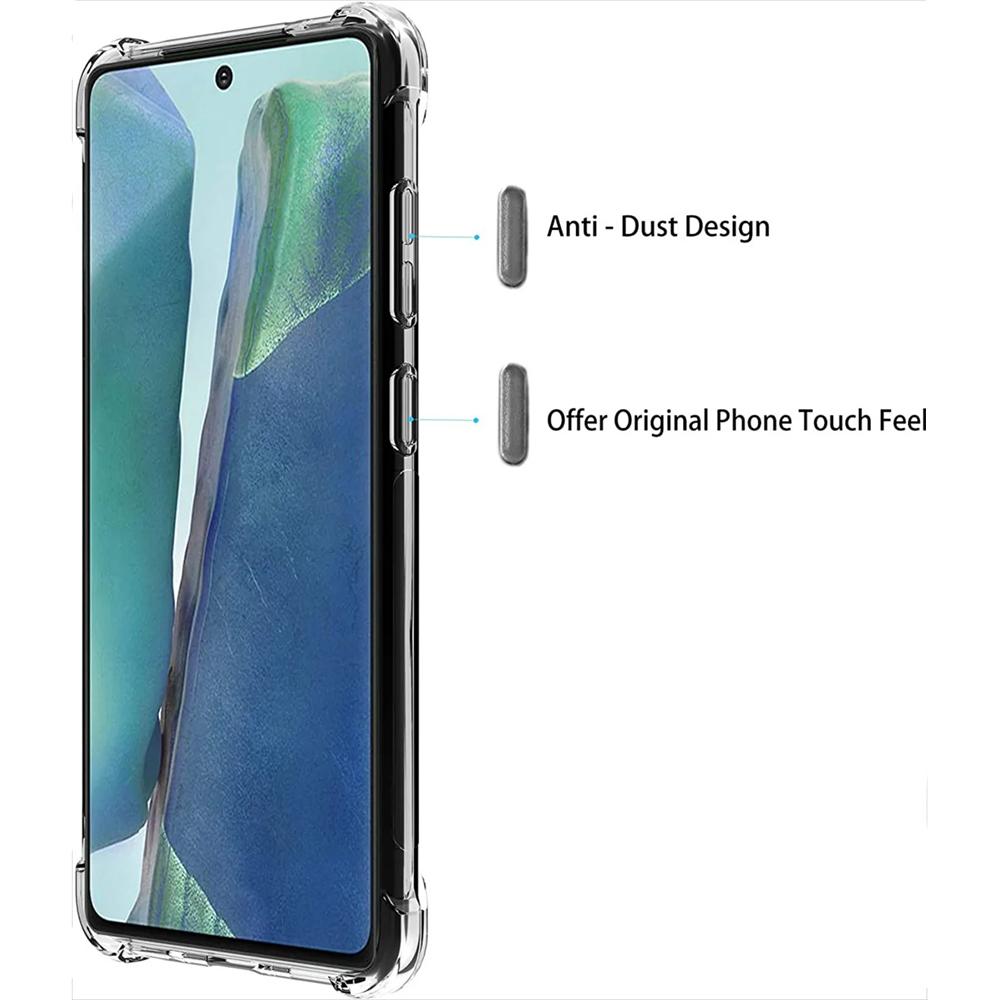 Transparent Phone Case for iPhone Samsung Huawei Honor Xiaomi Redmi OPPO Realme Vivo Anti Drop Soft Silicone Back Cover