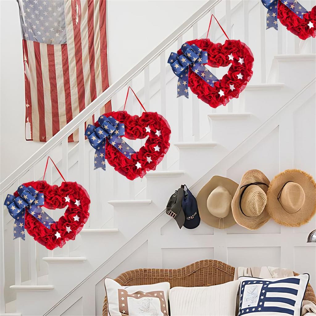Exclusive For Independence Day In The United States | Exquisite Handmade Love Wreath, Celebrating  And Unity