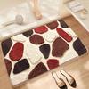 Pebble Pattern Soft Bath Mat Non Slip Bathroom Rug Plush Area Carpet for Bedroom Living Room Kitchen Entryway