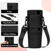 40Oz Water Bottle Carrier Bag Adjustable Shoulder Strap Mug Cups Sleeve Solid Color Bottle Holder For Outdoor Hiking