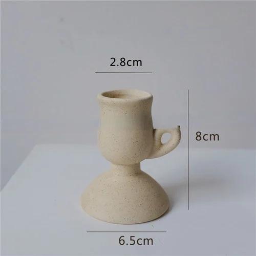 Twist Candles Sented Stick Candle and Candle Holders Ceramic Candle Stand Glass Tealight Candlelistick Wholesale Candles
