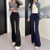 Micro-pull Sweatpants Women's New Autumn High-waisted Slim-fitting and Thin Drape Lulu Yoga Horn Sweatpants