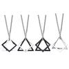 Men Necklace Triangle Square Pendant Necklace Dating Work Party Versatile Style Necklace Clothing