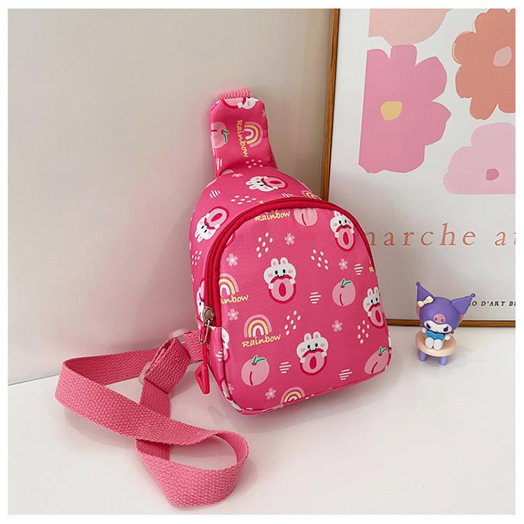 Adorable Bunny Themed Chest Bag Kids Cartoon Shoulder Crossbody Bag Cute Gift