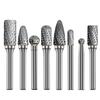 Set of 8 Tungsten Steel Carbide Bits for Rotary and Cutter for and Includes a Storage Metalworking, Burrs, Drills, Double-Cut Woodworking, Drilling,