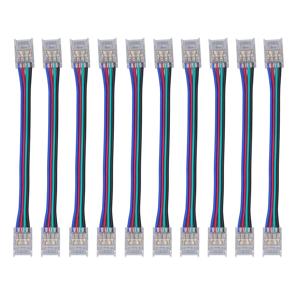 10 шт. комплект соединителей для светодиодной ленты 4Pin 10 мм быстрое соединение с сильной совместимостью светодиодная лента