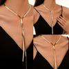 Flat Snake Long Chain Choker Necklace For Women Girls Party Jewelry Gift Tassel Necklace