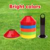 10Pcs Cone Set Football Training Equipment For Kid Pro Disc Cones Agility Exercise Obstacles Avoiding Sport Training Accessories