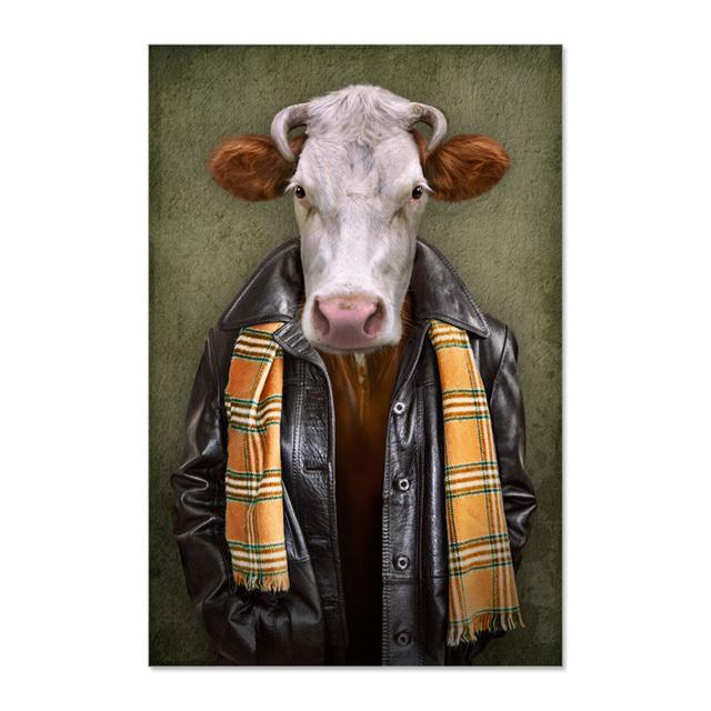 Human Body, Animal Head, Abstract Mural Seal, Giraffe, Painting, Scandinavian Poster, Decoration, Living Room Photo,