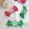 4 Pcs Christmas Candy Decorations Glitter Hanging Candy Ornaments Brightly Colored Candy Pendant for Xmas Tree Party Decor