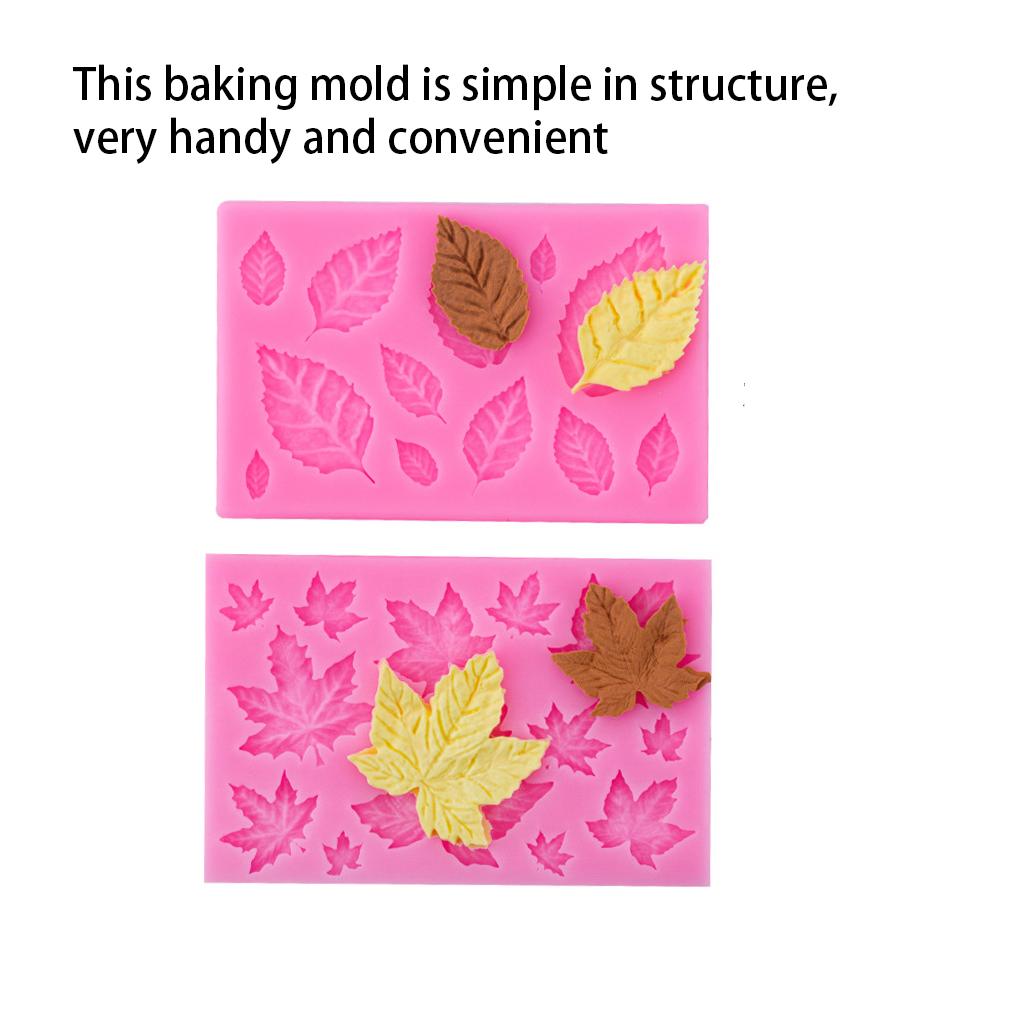 Leaves Silicone Mold Prop Ple Bakeware Tools Chocolate Sugarcraft Baking Molds Decorating Tool Dessert Mould