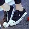 Women Shoes Breathable Shoes Velcro Canvas Shoes for Women In Summer Casual White Black Shoes Flat Cloth Shoes for Girls Student Shoes Plus Size 34-44