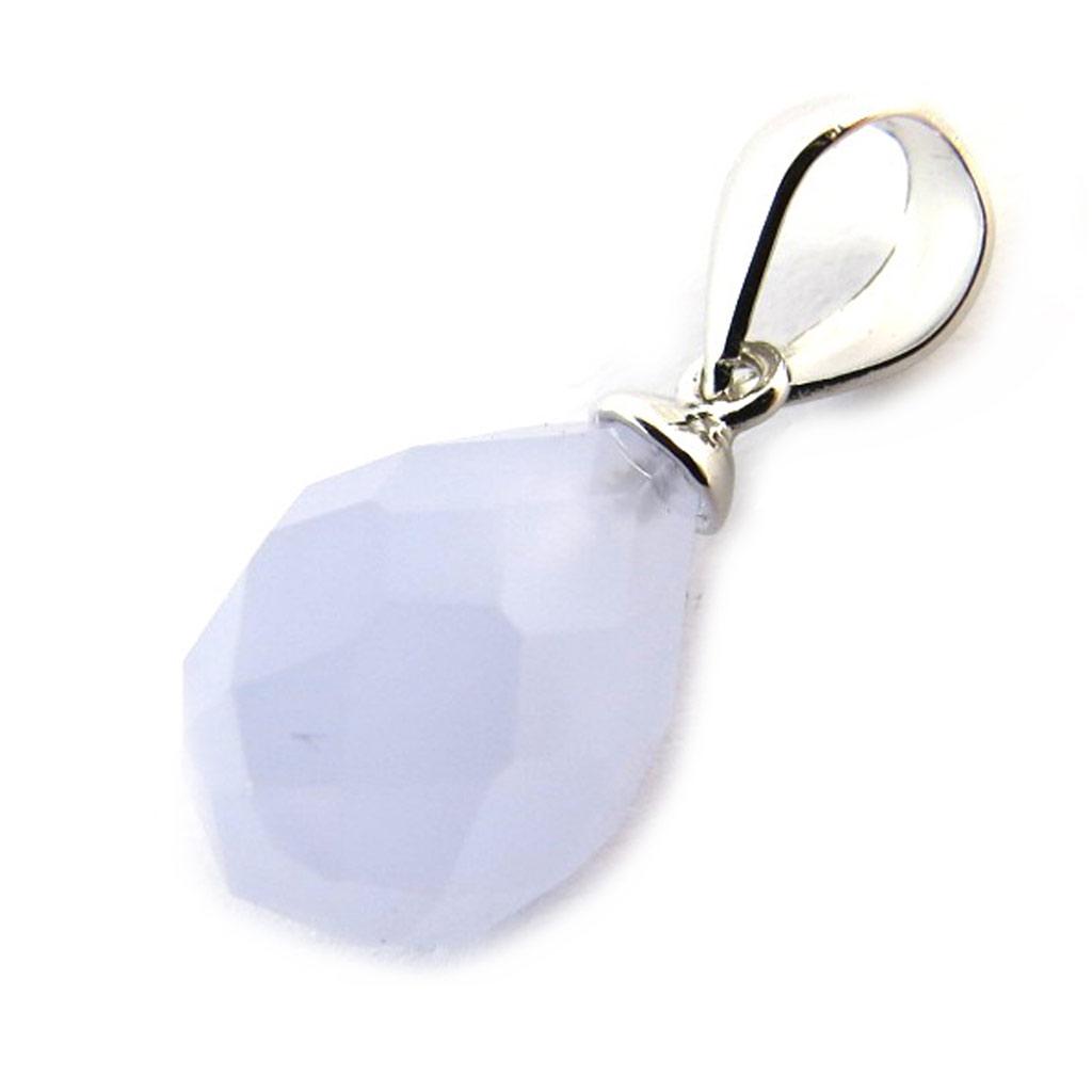 Les Trésors De Lily [N4031] - Silver Pendant 'Linda' Lavender Silver (rhodium-plated) - 13x8 Mm